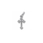 Rembrandt Sterling Silver Heirloom Tiny Cross Charm – Add to a bracelet or necklace