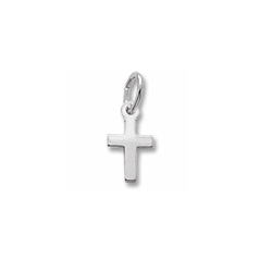 Rembrandt Sterling Silver Tiny Cross Charm – Add to a bracelet or necklace/