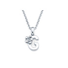 Children's Initial Necklace - Letter G - Sterling Silver