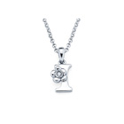 Children's Initial Necklace - Letter I - Sterling Silver