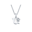 Children's Initial Necklace - Letter U - Sterling Silver