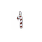 Rembrandt Sterling Silver Candy Cane Charm – Add to a bracelet or necklace