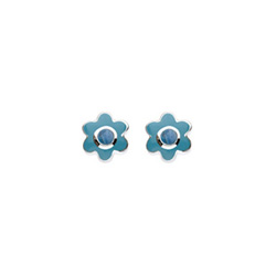 Turquoise Adorable Flower Girls Earrings - December Birthstone/