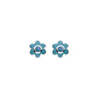 Turquoise Adorable Flower Girls Earrings - December Birthstone