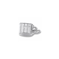 Rembrandt Sterling Silver Baby Cup Charm – Add to a bracelet or necklace/