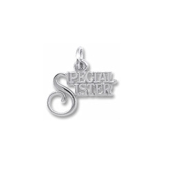 Rembrandt Sterling Silver Special Sister Charm – Add to a bracelet or necklace/