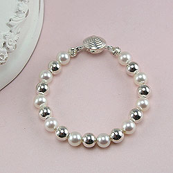 Amelie Collection - Baby / Children's Fine Pearl Bracelet/