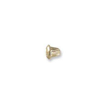 14K Yellow Gold Screw Backing (One Back) - Screw back fits all BeadifulBABY safety threaded screw back posts - One Screw Back - BEST SELLER