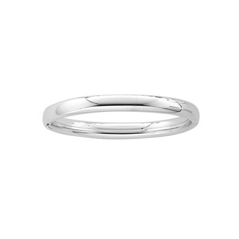 Silver Baby Bangle - Sterling Silver - Size 4.5" (Newborn, Baby, Toddler)
