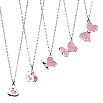 Beautiful Butterfly Heart Locket - Sterling Silver Rhodium Girls Enameled Butterfly Locket Necklace - Includes 14-inch chain