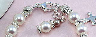 BeadifulBABY.com - Photo of complimentary extension chain added to any BeadifulBABY® custom bracelet upon request.
